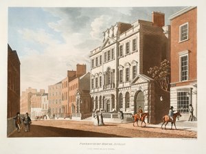 Powerscourt-House, Dublin, 1795 (håndfarvet gravering)